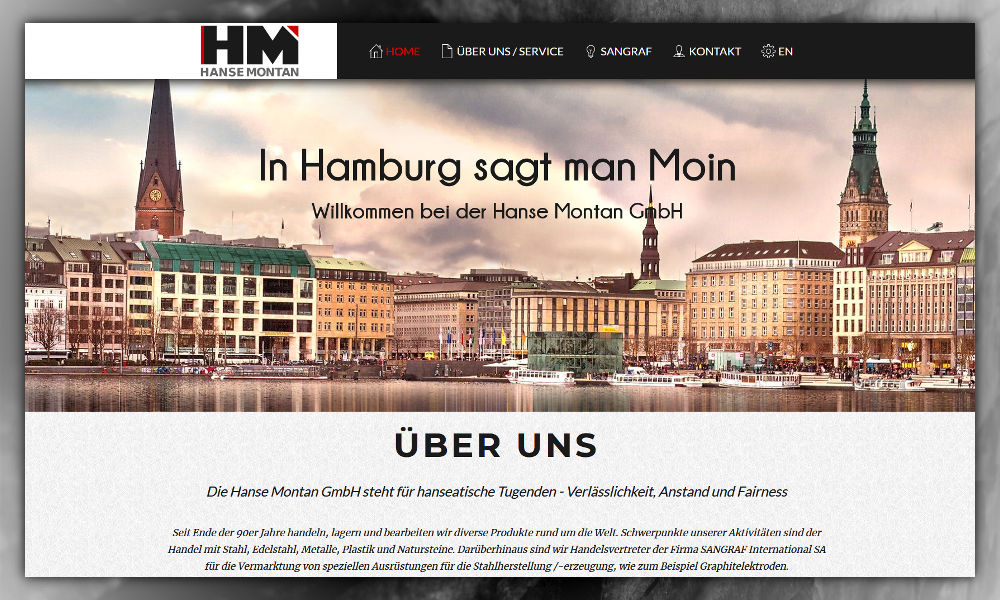 One-Page Responsive Webdesign, CMS, SEO & Webhosting: www.hansemontan.de